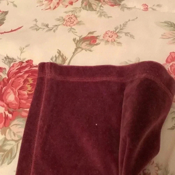 Liz Claiborne Women’s Burgundy Track Pants With Elastic Waist Band Size Medium - Picture 12 of 14